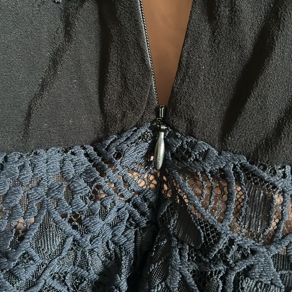 Cocktail Lace-Up Mini Dress Witch Whimsigoth LBD Romantic Lola Rose Sexy Lace - Picture 6 of 13